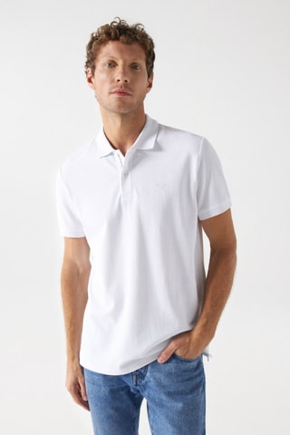 Polo regular - Blanc