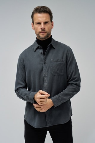 Chemise regular - Gris