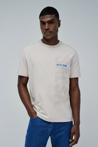T-shirt regular - Beige