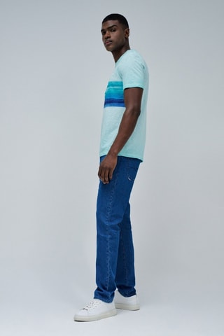 T-shirt slim - Bleu