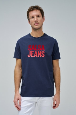 T-shirt slim - Bleu marine