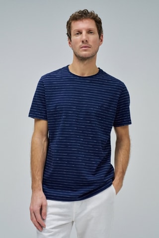 T-shirt slim - Bleu marine