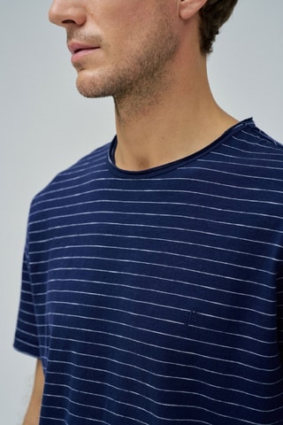 T-shirt slim - Bleu marine