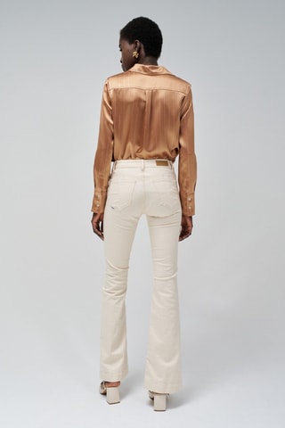 Pantalon flare - Beige