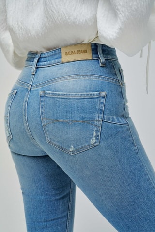 Jean 7/8 taille haute - Bleu clair