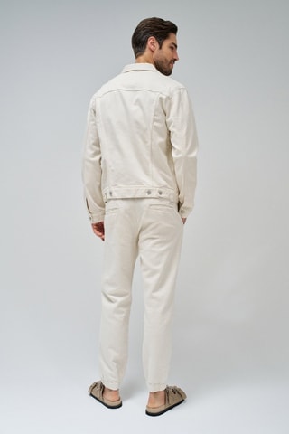 Veste regular en lin - Ecru