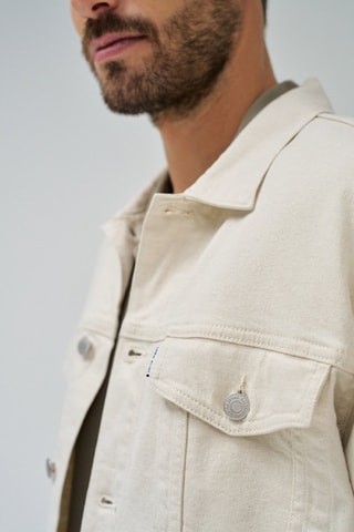 Veste regular en lin - Ecru