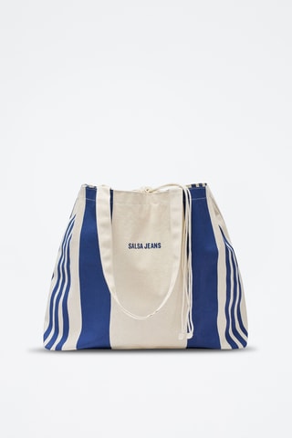 Tote bag - Beige et bleu