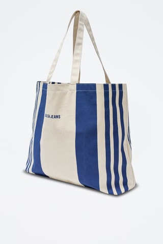 Tote bag - Beige et bleu