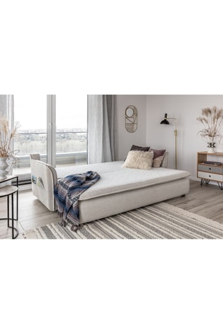 Canapé convertible Charming Charlie - Beige - 3 places - En polyester -  Dimensions couchage 140 x 190 cm