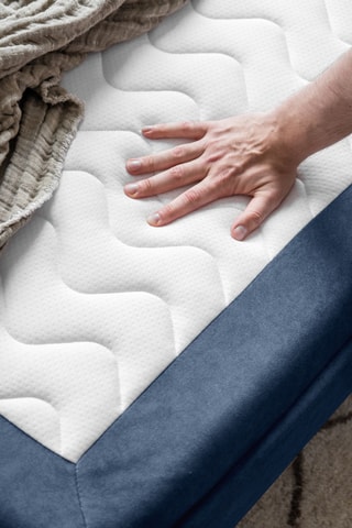 Canapé convertible Charming Charlie - Bleu marine - 3 places - En polyester -  Dimensions couchage 140 x 190 cm