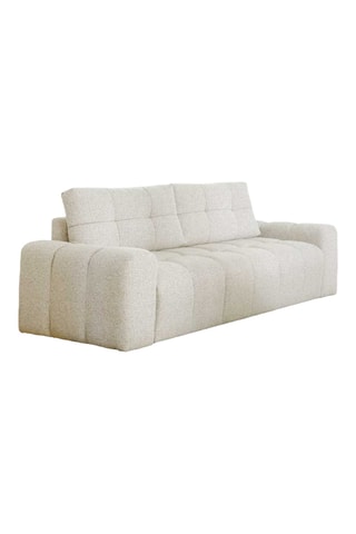 Canapé convertible Lulu - Gris clair - 3 places - En polyester -  Dimensions couchage 140 x 195 cm