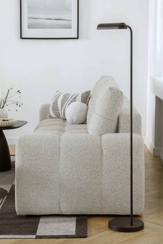 Canapé convertible Lulu - Gris - 3 places - En polyester -  Dimensions couchage 140 x 195 cm