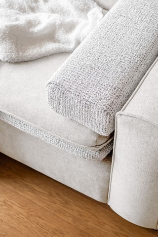 Canapé convertible Groovy Miu - Beige - 3 places - En polyester antitache -  Dimensions couchage 140 x 190 cm