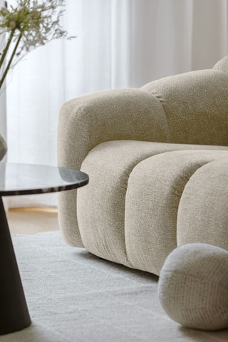 Canapé modulaire Shell - Beige - 2 places - En polyester