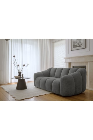 Canapé modulaire Shell - Gris - 2 places - En polyester