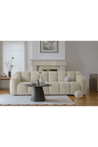 Canapé modulaire Shell - Beige - 4 places - En polyester