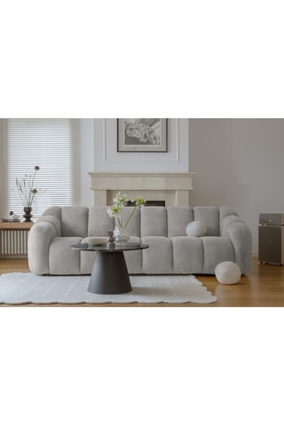 Canapé modulaire Shell - Gris clair - 4 places - En polyester