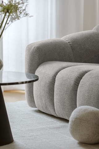 Canapé modulaire Shell - Gris clair - 4 places - En polyester