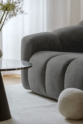 Canapé modulaire Shell - Gris - 4 places - En polyester