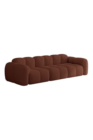 Canapé modulaire Cloud - Rouge brique - 4 places - En polyester