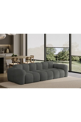Canapé modulaire Cloud - Gris foncé - 4 places - En polyester
