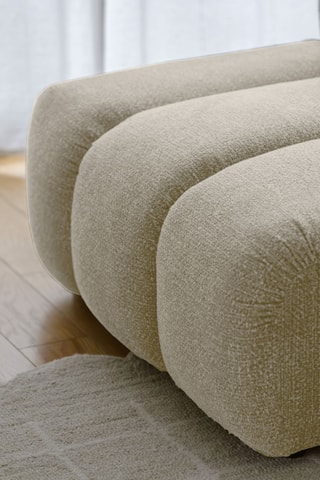 Canapé d'angle gauche modulaire Shell - Beige - 4 places - En polyester