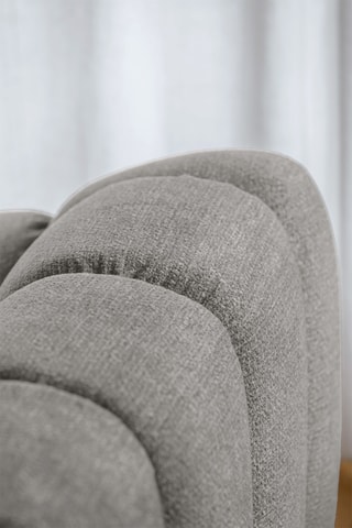 Canapé d'angle gauche modulaire Shell - Gris clair - 4 places - En polyester