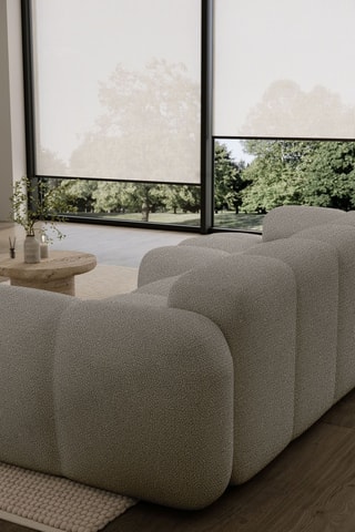 Canapé d’angle gauche modulaire Cloud - Gris clair - 4 places - En polyester