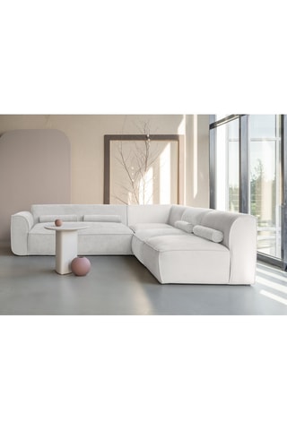 Canapé d’angle droit modulaire Flex Felix - Beige - 7 places - En polyester