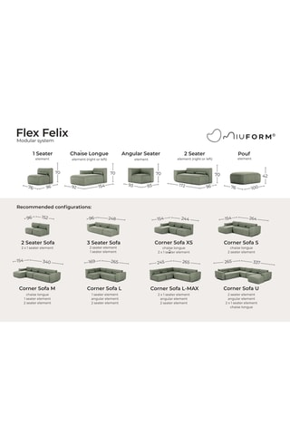 Pouf Flex Felix - Gris - En polyester