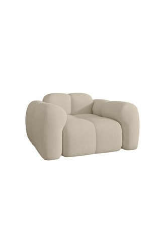 Fauteuil Cloud - Beige - En polyester