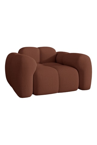 Fauteuil Cloud - Rouge brique - En polyester
