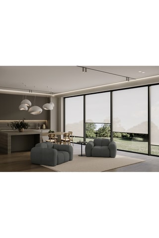 Fauteuil Cloud - Gris foncé - En polyester