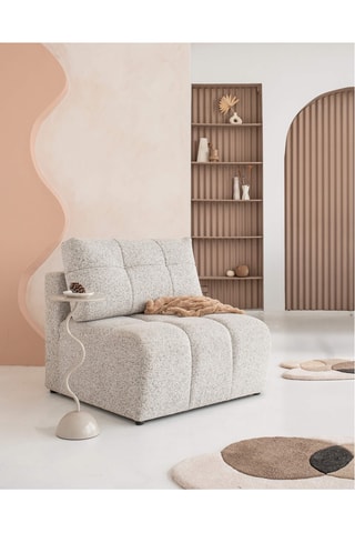 Fauteuil Lulu - Gris chiné - 1 place - En polyester
