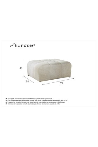 Pouf Lulu - Gris - En polyester 