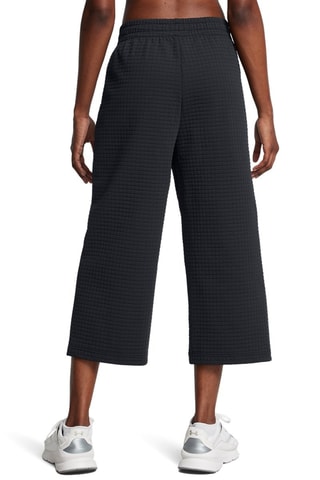 Pantalon wide legs polaire Unstoppable Grid - Noir