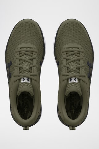 Chaussures de course en cuir - Vert foncé