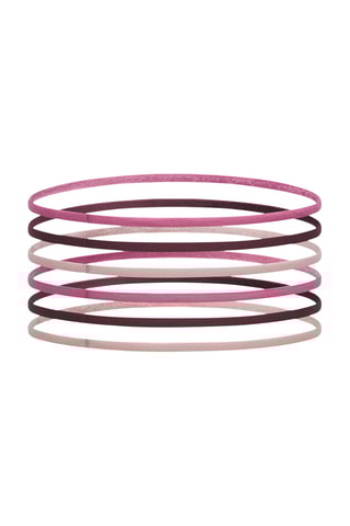 6 bandeaux - Rose et marron