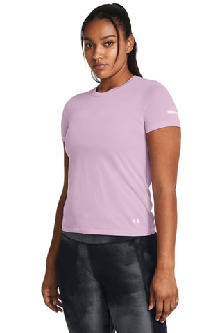 T-shirt de running Seamless Stride SS - Mauve - Under Armour