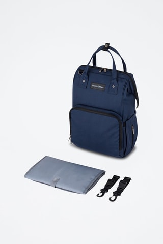 Mochila cambiador - Azul marino y negro