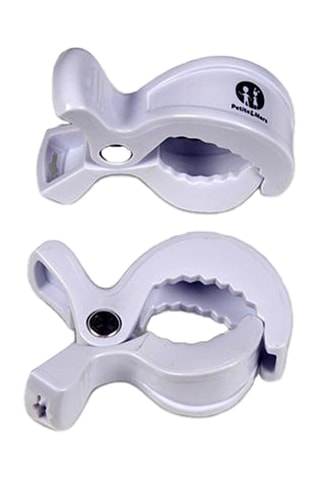 2 pinzas para silla de paseo Peg - Blanco