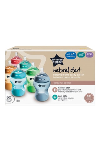 6 biberones sin BPA - 260 ml 