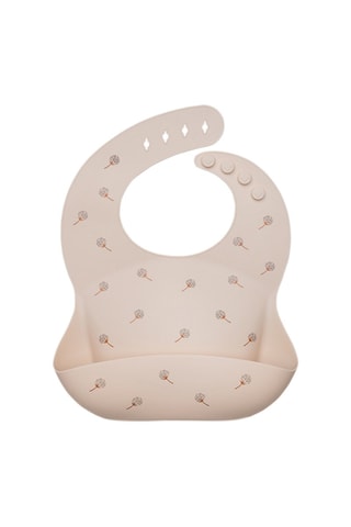 Babero de silicona Sam - Beige - Desde 6 meses