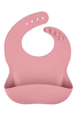 Babero de silicona Sam Take&Match - Rosa - Desde 6 meses