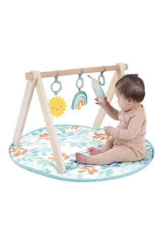 Alfombra de actividades con arco de madera Sun Valley - Desde recién nacido - 31,75 x 8,26 x 63,75 cm