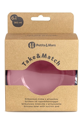 Bol de silicona Take&Match - Rosa - 350 ml - Desde 6 meses