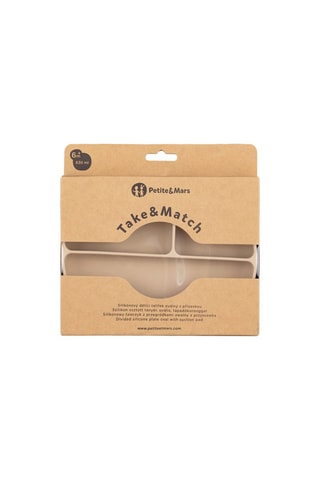 Plato ovalado de silicona Take&Match - Arena - 630 ml - Desde 6 meses
