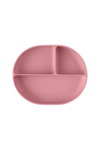 Plato ovalado de silicona Take&Match - Rosa - 630 ml - Desde 6 meses