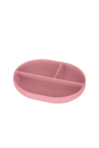 Plato ovalado de silicona Take&Match - Rosa - 630 ml - Desde 6 meses